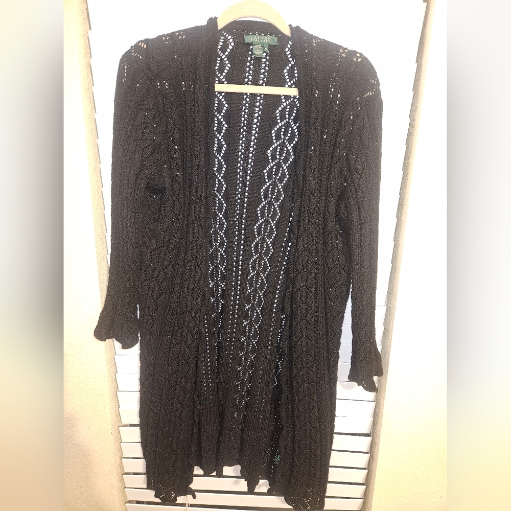 Ralph Lauren Elegant Black Knit Women's Sweater